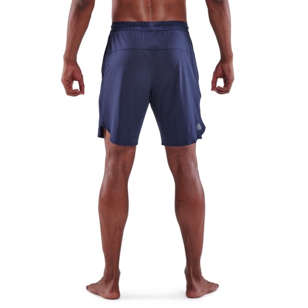 Skins Series-3 X-Fit Mens Running Shorts - Navy Blue