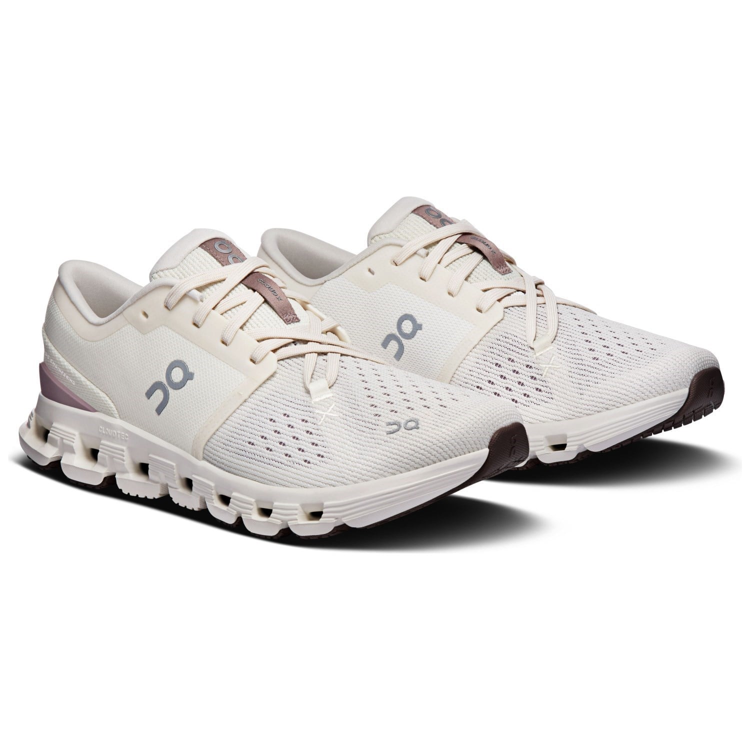 On Cloud X 4 - Womens Running Shoes - Ivory/Heron