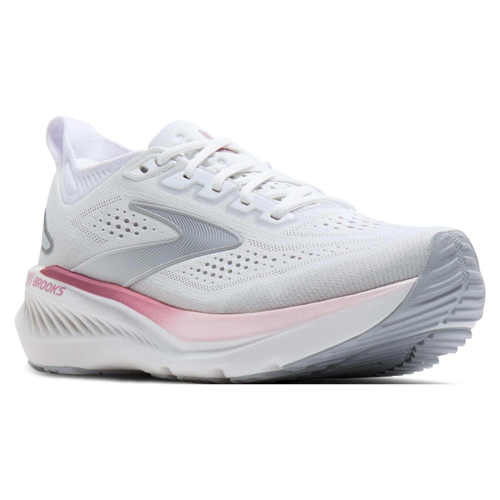 Brooks Glycerin GTS 23 - Womens Running Shoes - White/Harbor Mist/Metal - image 2