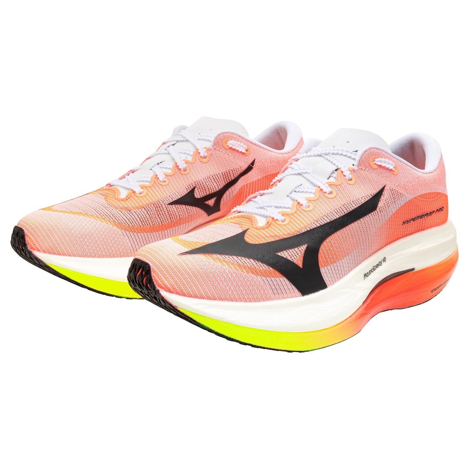 Mizuno Hyperwarp Pro - Unisex Racing Shoes - White/Black/Lava Orange - image 8