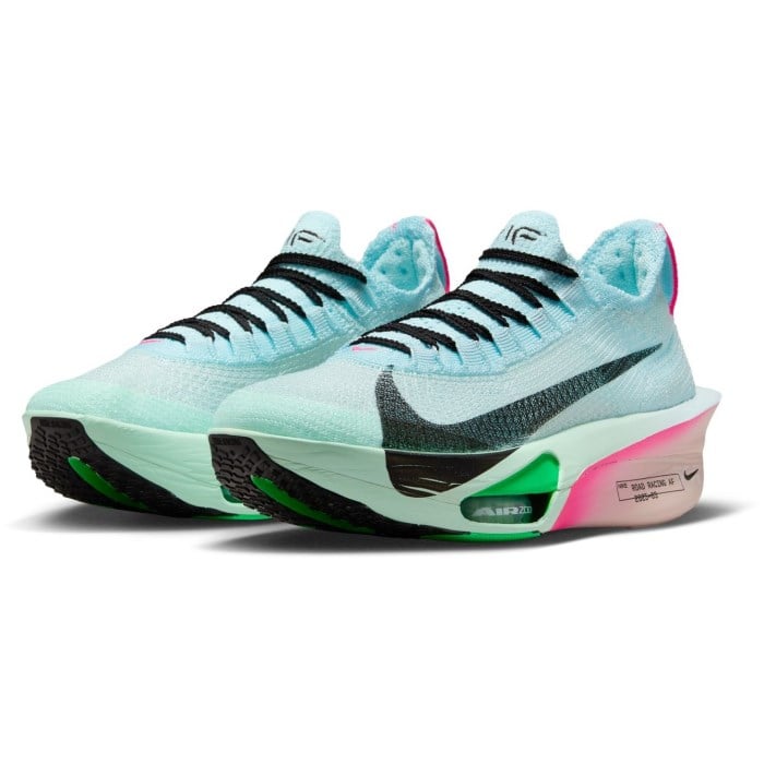 Nike Air Zoom Alphafly 3 - Womens Racing Shoes - Glacier Blue/Mint Foam/Green Shock