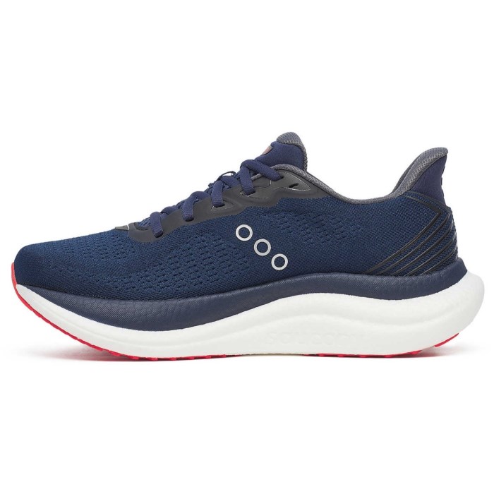Saucony Triumph 23 - Mens Running Shoes - Navy/Red