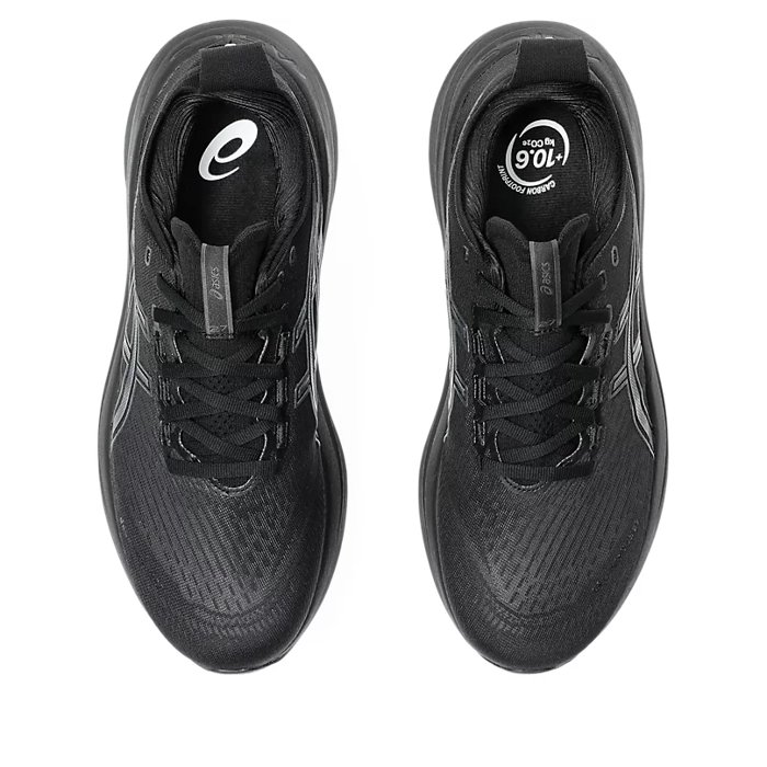 Asics Gel Nimbus 27 - Mens Running Shoes - Black/Graphite Grey