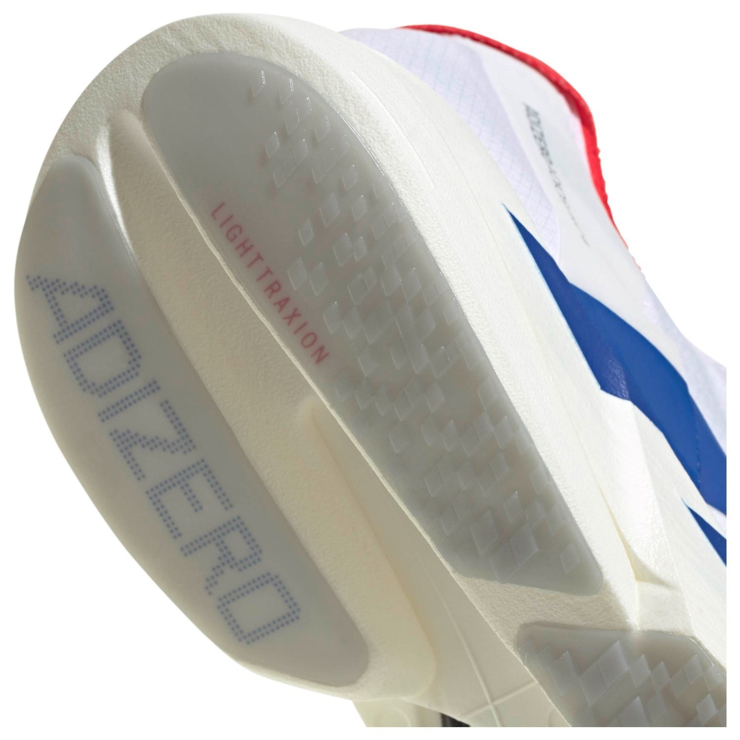 adidas Adizero Adios Pro 4 - Mens Racing Shoes - Cloud White/Team Royal Blue/Pure Ruby