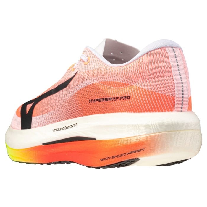 Mizuno Hyperwarp Pro - Unisex Racing Shoes - White/Black/Lava Orange - image 6