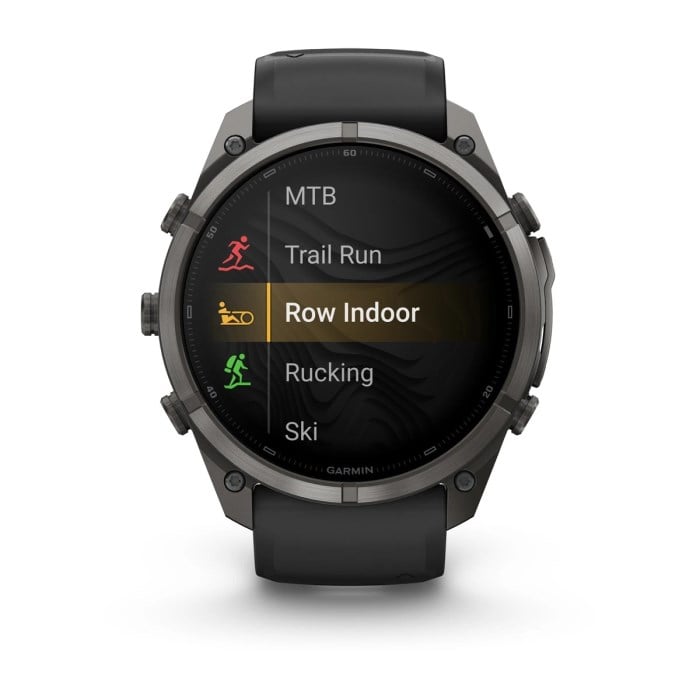 Garmin Fenix 9 Pro 51mm Premium Multisport Smartwatch - Carbon Grey DLC Titanium with Black/Pebble - Carbon Grey DLC Titanium with Black/Pebble Grey Silicone Band - image 5