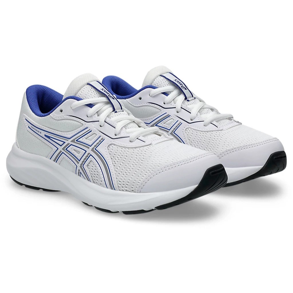 Asics Contend 9 GS - Kids Running Shoes - White/Midnight
