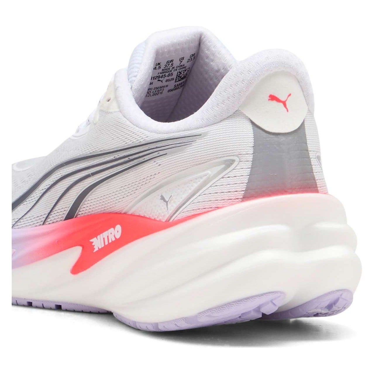 Puma Velocity Nitro 5 - Womens Running Shoes - Puma White/Ultra Red - image 4