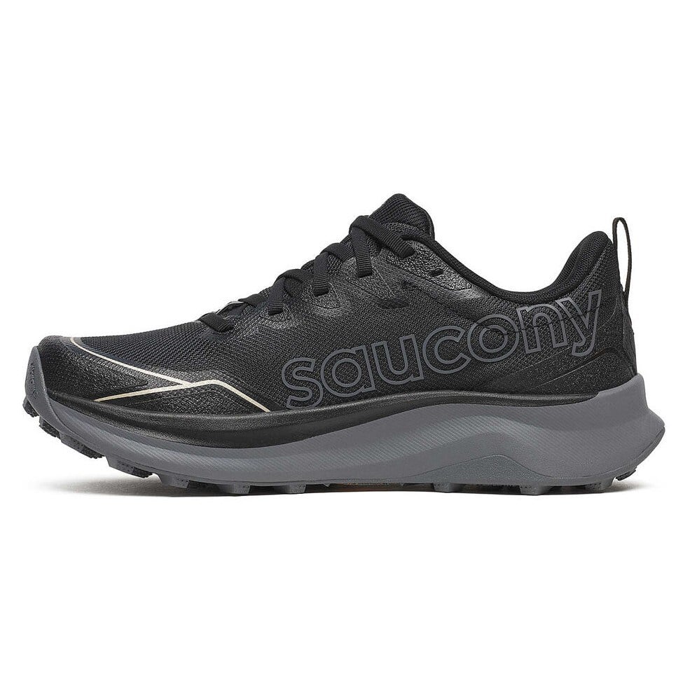 Saucony Peregrine 16 - Womens Trail Running Shoes - Black/Carbon - image 3
