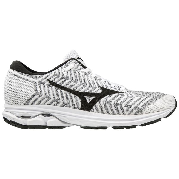 Mizuno WaveKnit Rider R2 - Mens Running Shoes - White/Black
