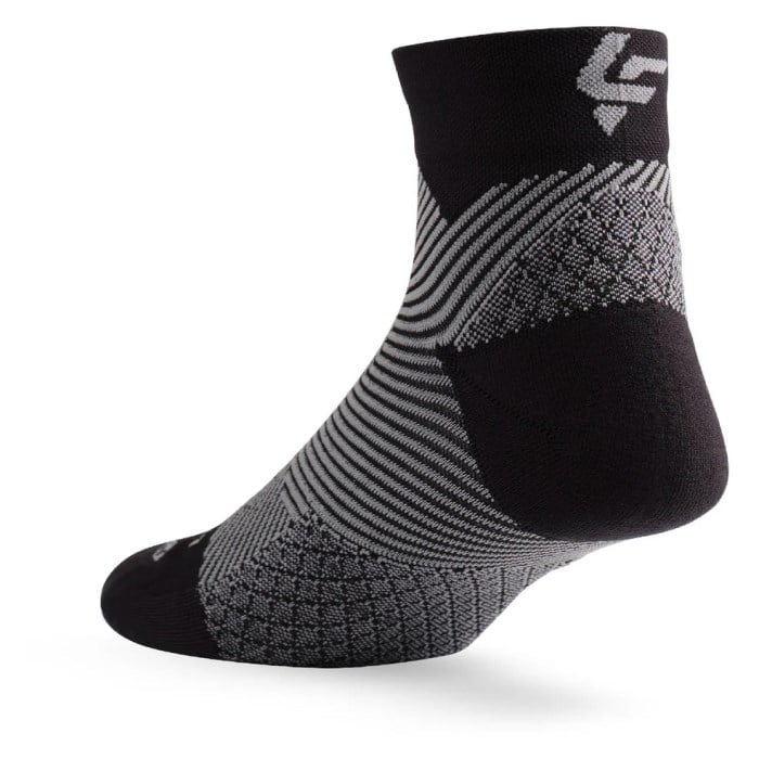 Lightfeet Plantar Fasciitis Quarter Crew Socks - Black - image 4