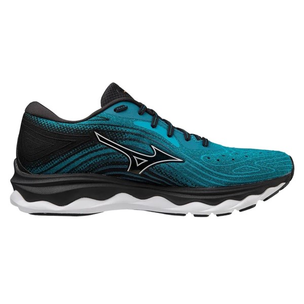 Mizuno Wave Sky 6 - Mens Running Shoes - Enamel Blue/White/Black