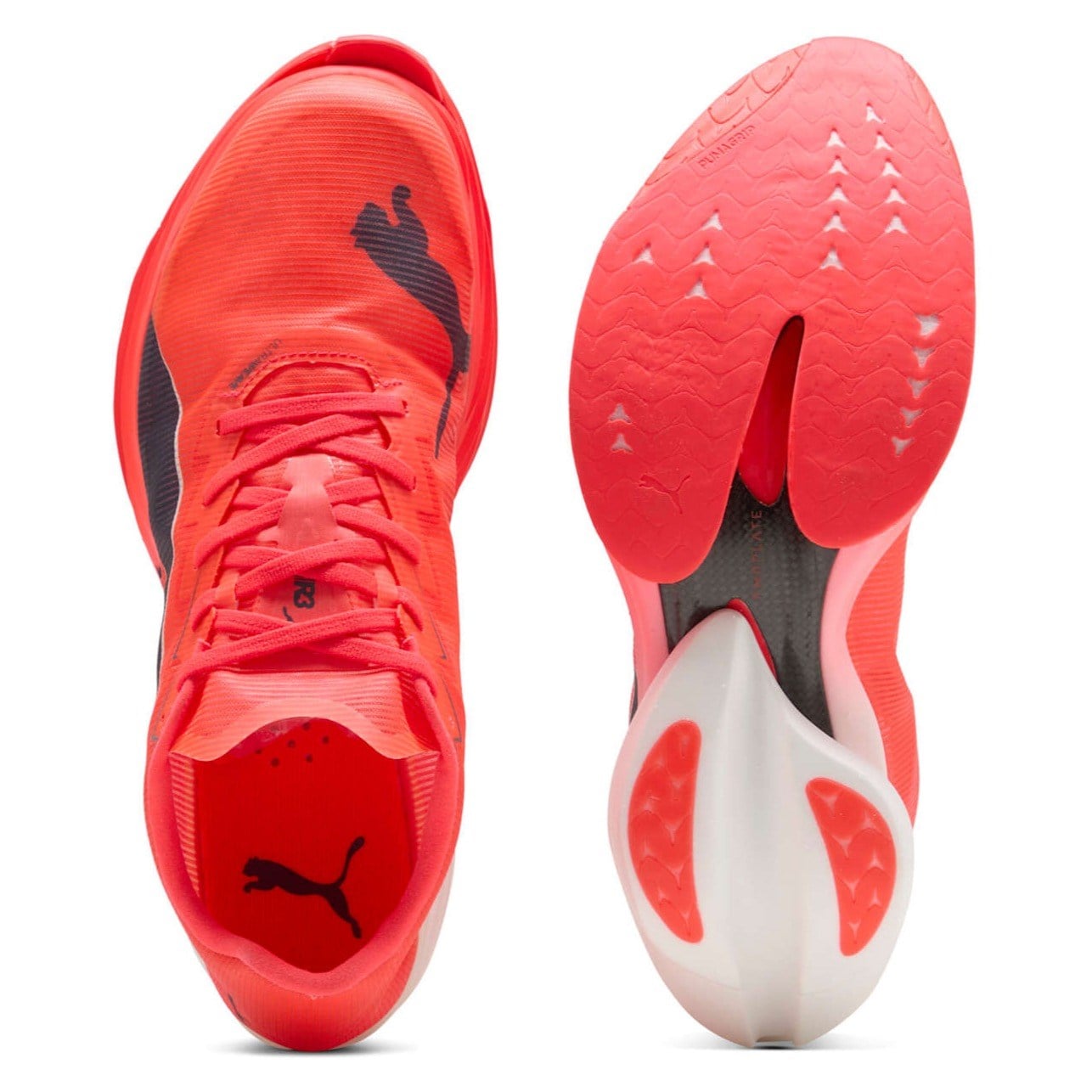 Puma Fast-R 3 Nitro Elite - Mens Racing Shoes - Ultra Red/Inky Depths/White - image 3