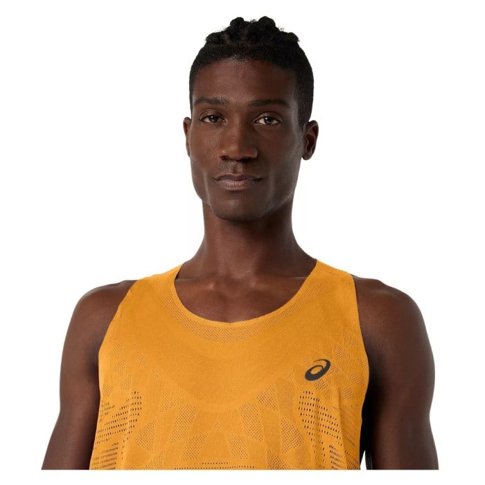 Asics MetaRun Mens Singlet - Yamabuki