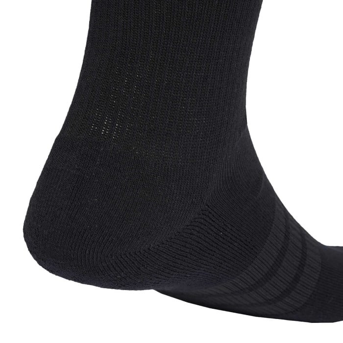 adidas Unisex Cushioned Crew Socks - 6 Pack - Black/Black/White - image 4