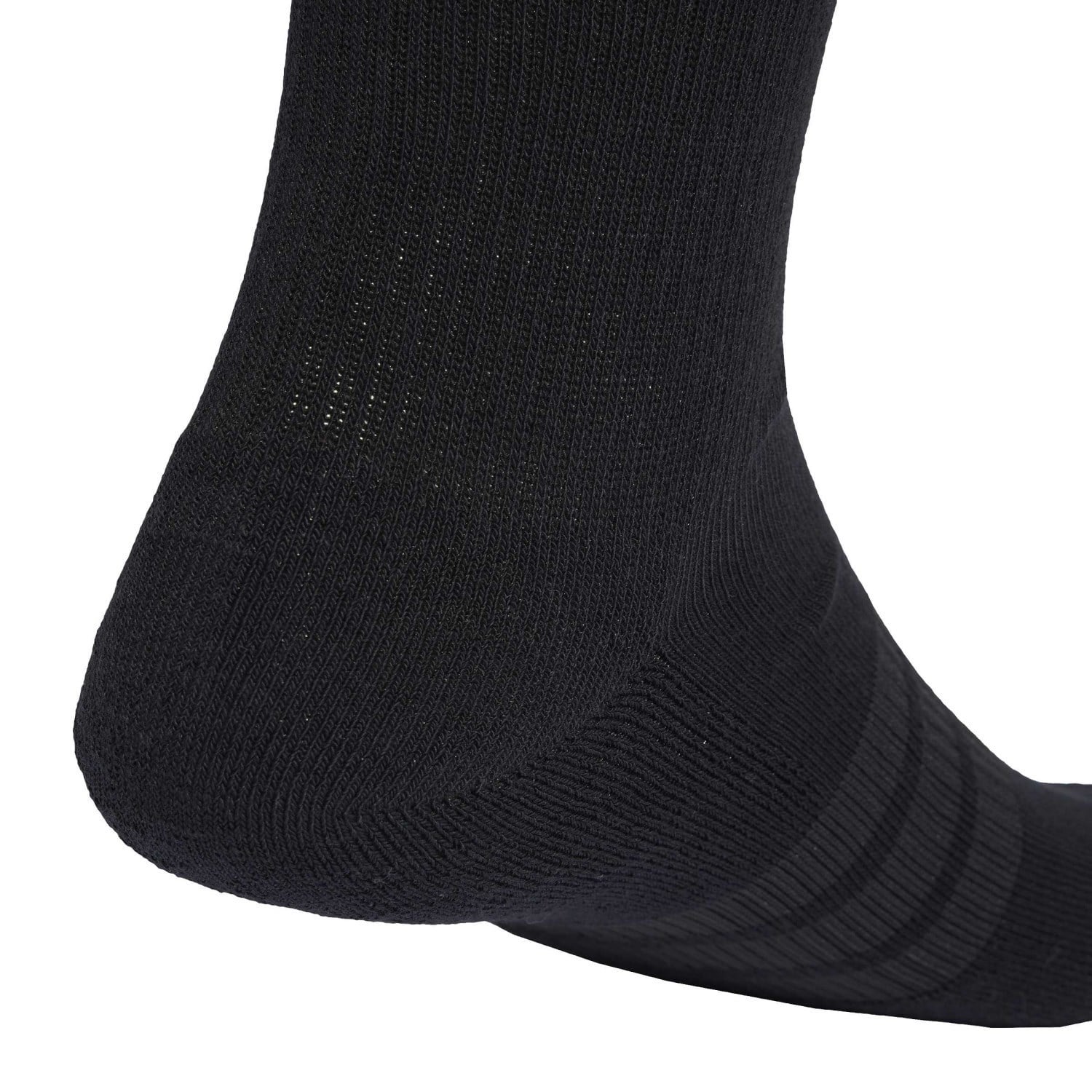 adidas Unisex Cushioned Crew Socks - 6 Pack - Black/Black/White - image 4