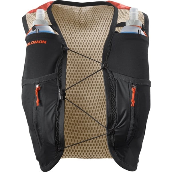 Salomon Active Skin 12 Set Hydration Womens Vest + Flasks - Emerglow/Black