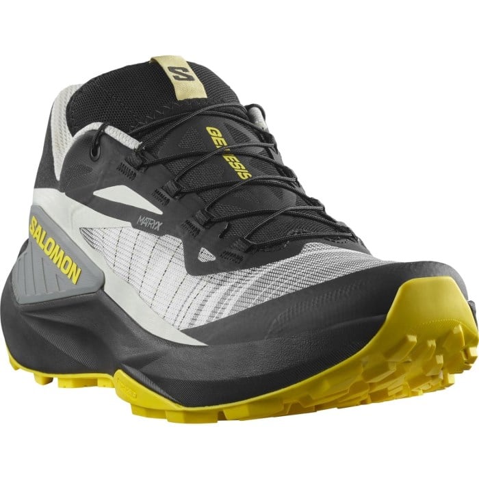 Salomon Genesis - Mens Trail Running Shoes - Black/Metal/Incaberry
