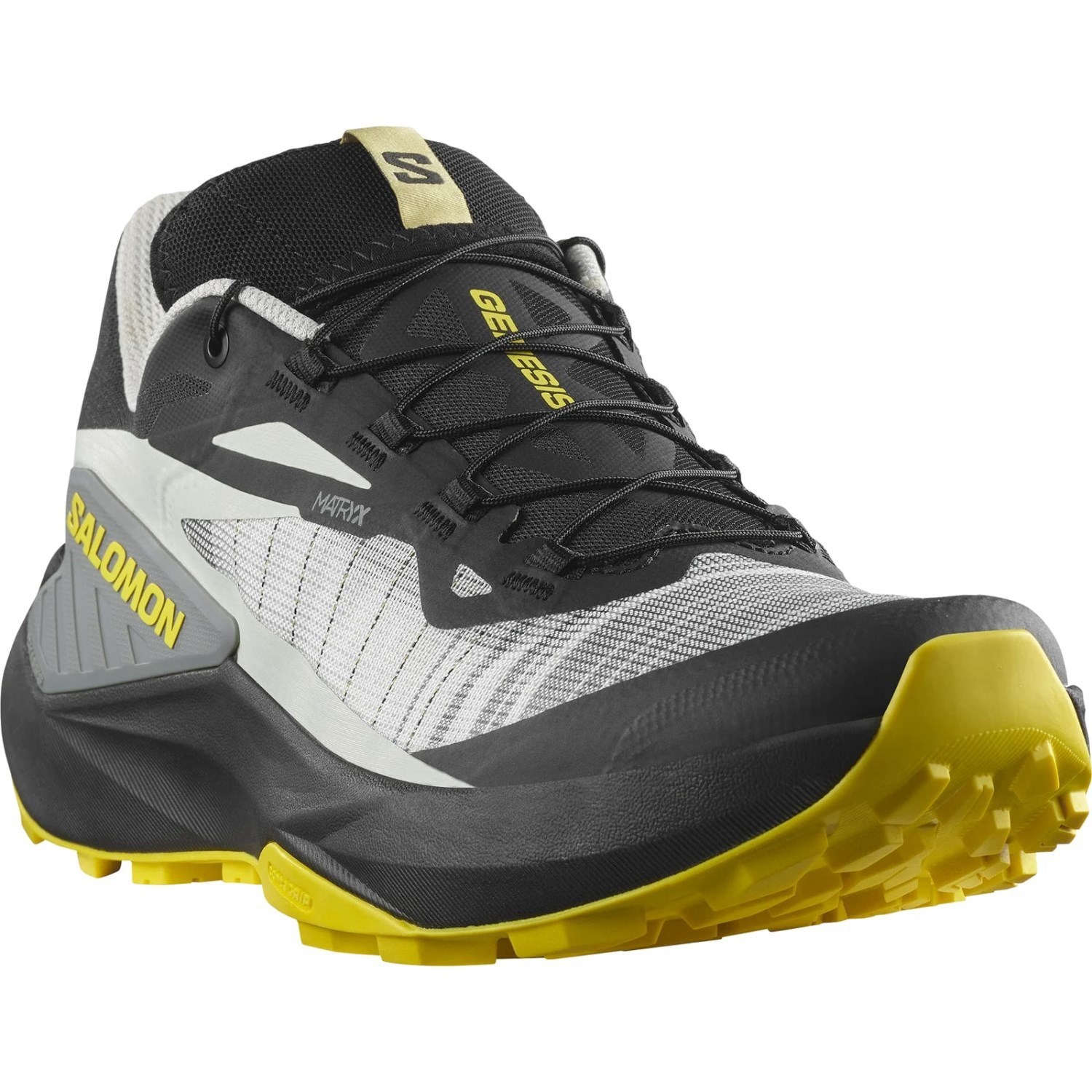 Salomon Genesis - Mens Trail Running Shoes - Black/Metal/Incaberry