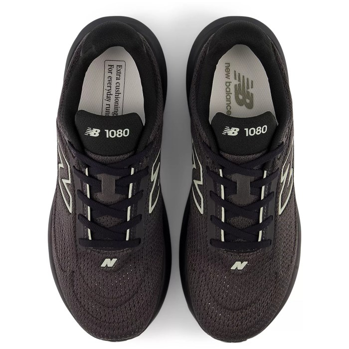 New Balance 1080v15 - Womens Running Shoes - Black/Olivine/Faded Black