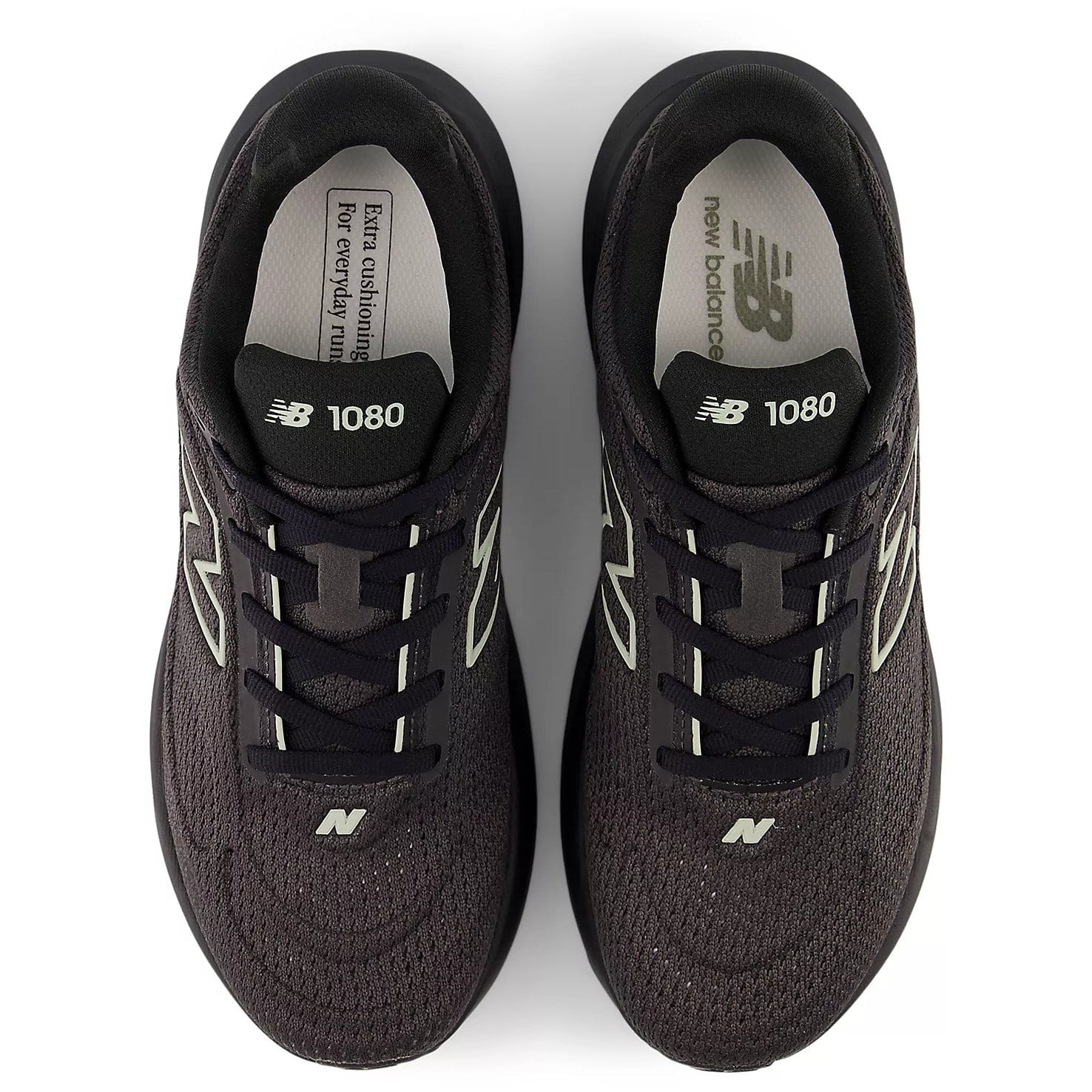 New Balance 1080v15 - Womens Running Shoes - Black/Olivine/Faded Black