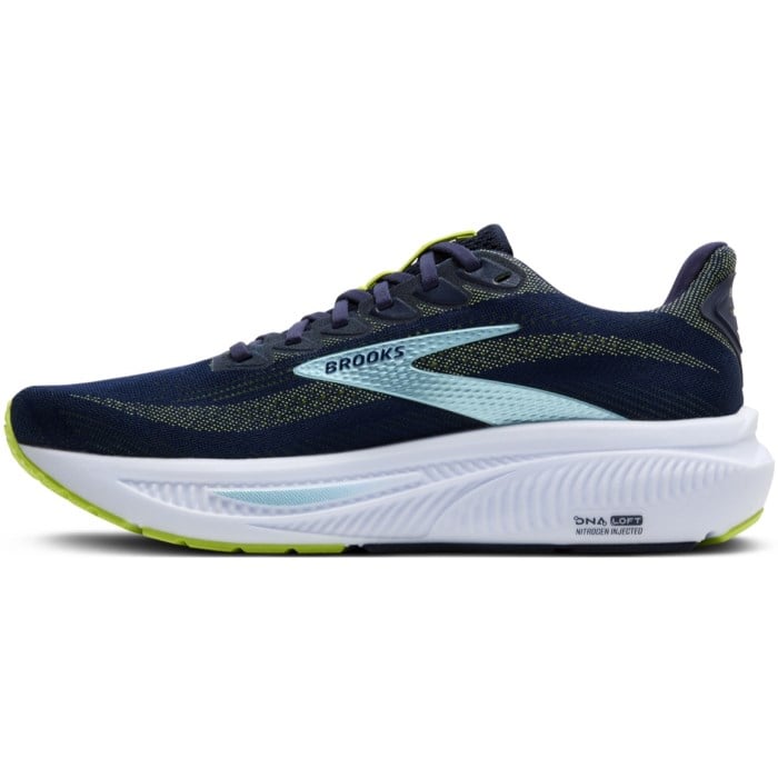 Brooks Ghost 17 - Mens Running Shoes - Peacoat/Lime/Blue