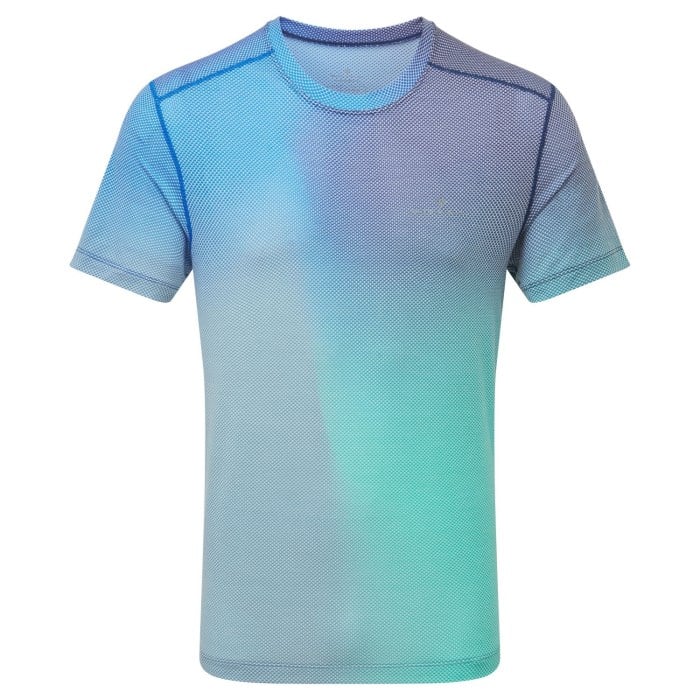 Ronhill Tech Golden Hour Mens Running T-Shirt - Dark Navy/Laguna Merg