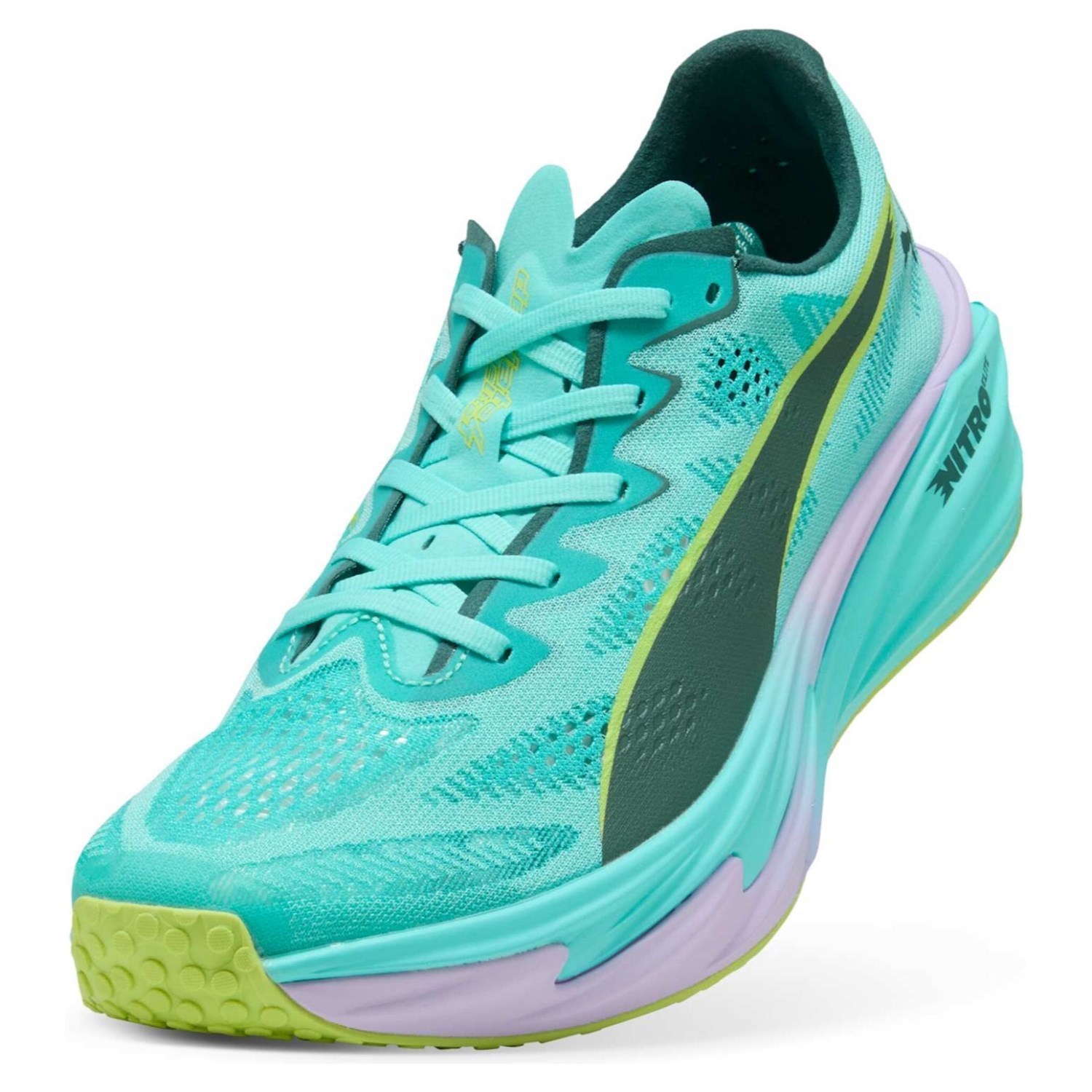 Puma Deviate Nitro Elite 4 Hyrox - Mens Running Shoes - Intense Mint/Light Lavender - image 4