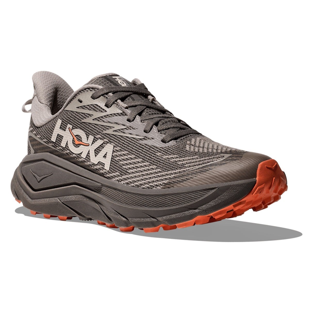 Hoka Challenger 8 GTX - Womens Trail Running Shoes - Cement/Gravel