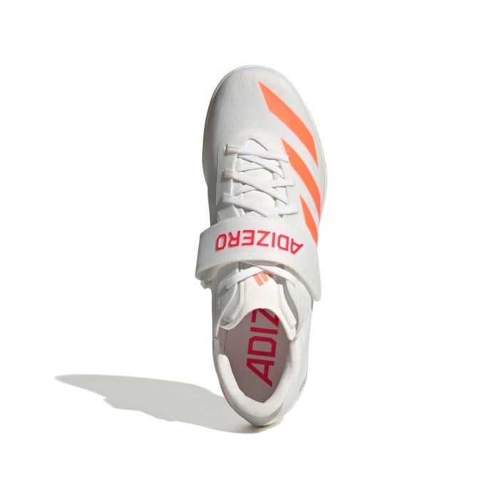 adidas Adizero HJ - Unisex High Jump Spikes - Cloud White/Lucid Orange/Lucid Red
