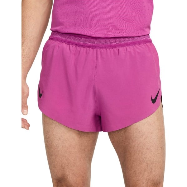Nike Aeroswift 2 Inch Brief-Lined Mens Running Shorts - Hot Fuchsia/Black