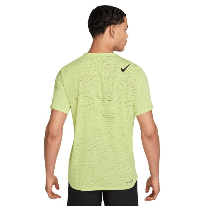 Nike Dri-Fit AeroSwift Running T-Shirt - Mens - Light Lemon Twist/Black
