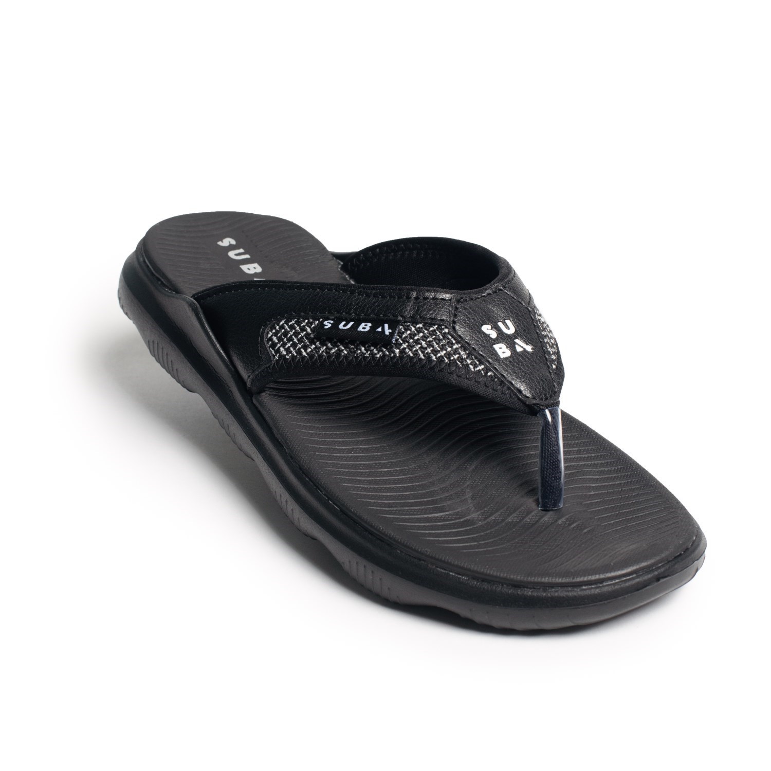 SUB4 Evo Recovery Thongs - Black/Black