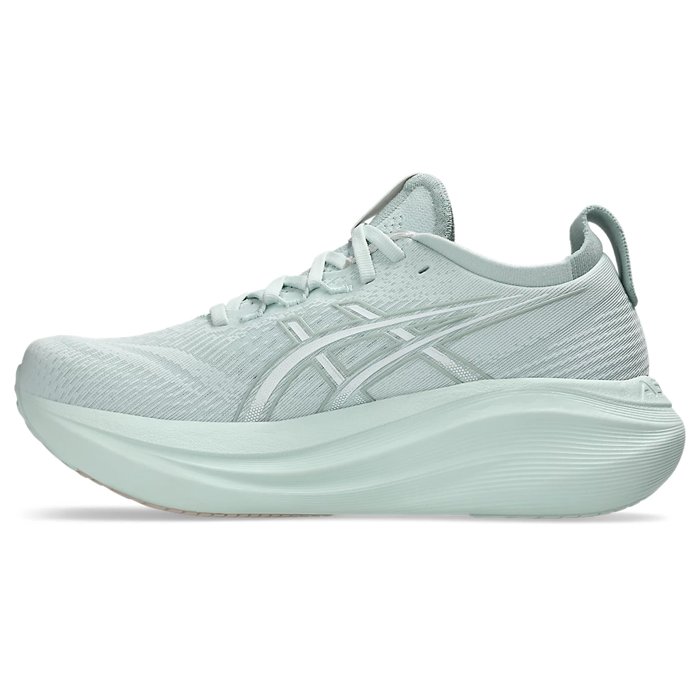 Asics Gel Nimbus 27 - Womens Running Shoes - Pure Aqua/White