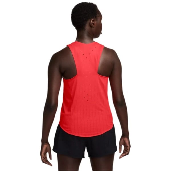 Nike Dri-Fit Aeroswift Womens Running Singlet - Crimson/Black