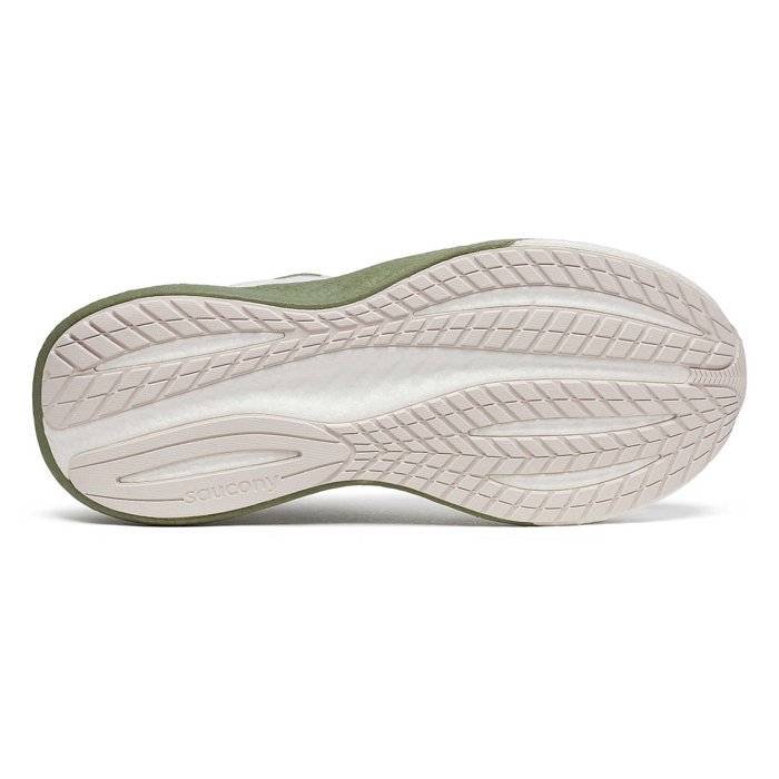 Saucony Triumph 22 - Mens Running Shoes - White/Olive