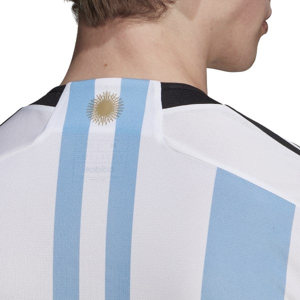 Adidas Argentina 22 Home Mens Soccer Jersey - White/Light Blue