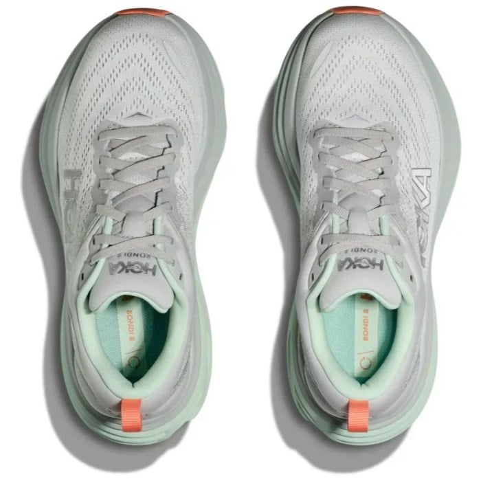 Hoka Bondi 8 - Womens Running Shoes - Stardust/Aqua Breeze