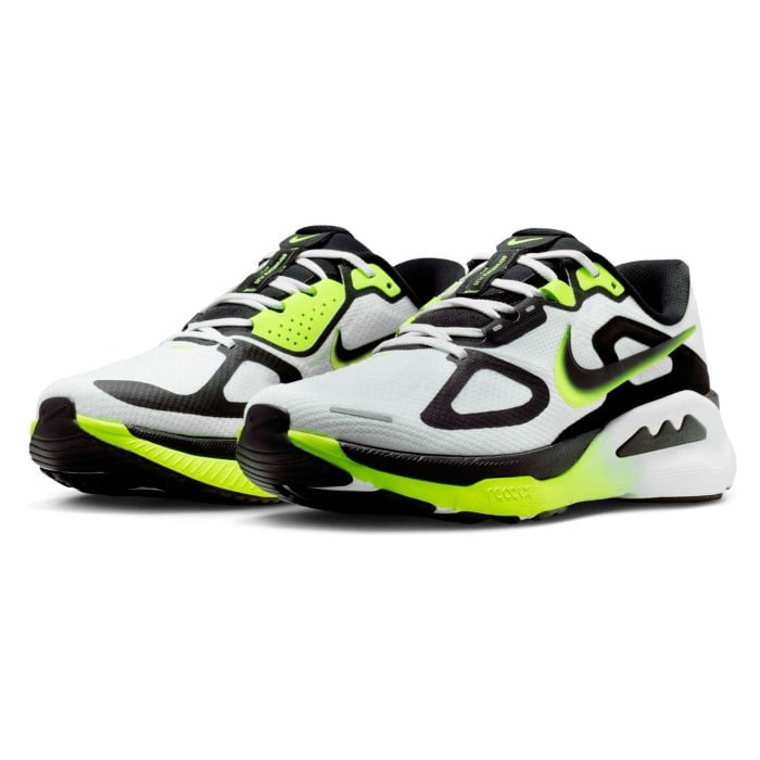 Nike Structure Plus - Mens Running Shoes - White/Black/Volt