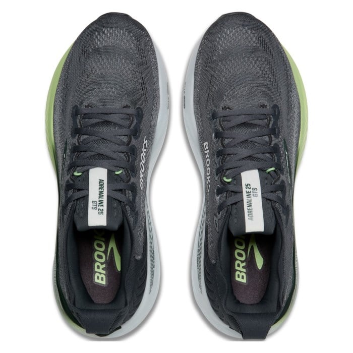 Brooks Adrenaline GTS 25 - Mens Running Shoes - Grey/Paradise Green/Spruce - image 3