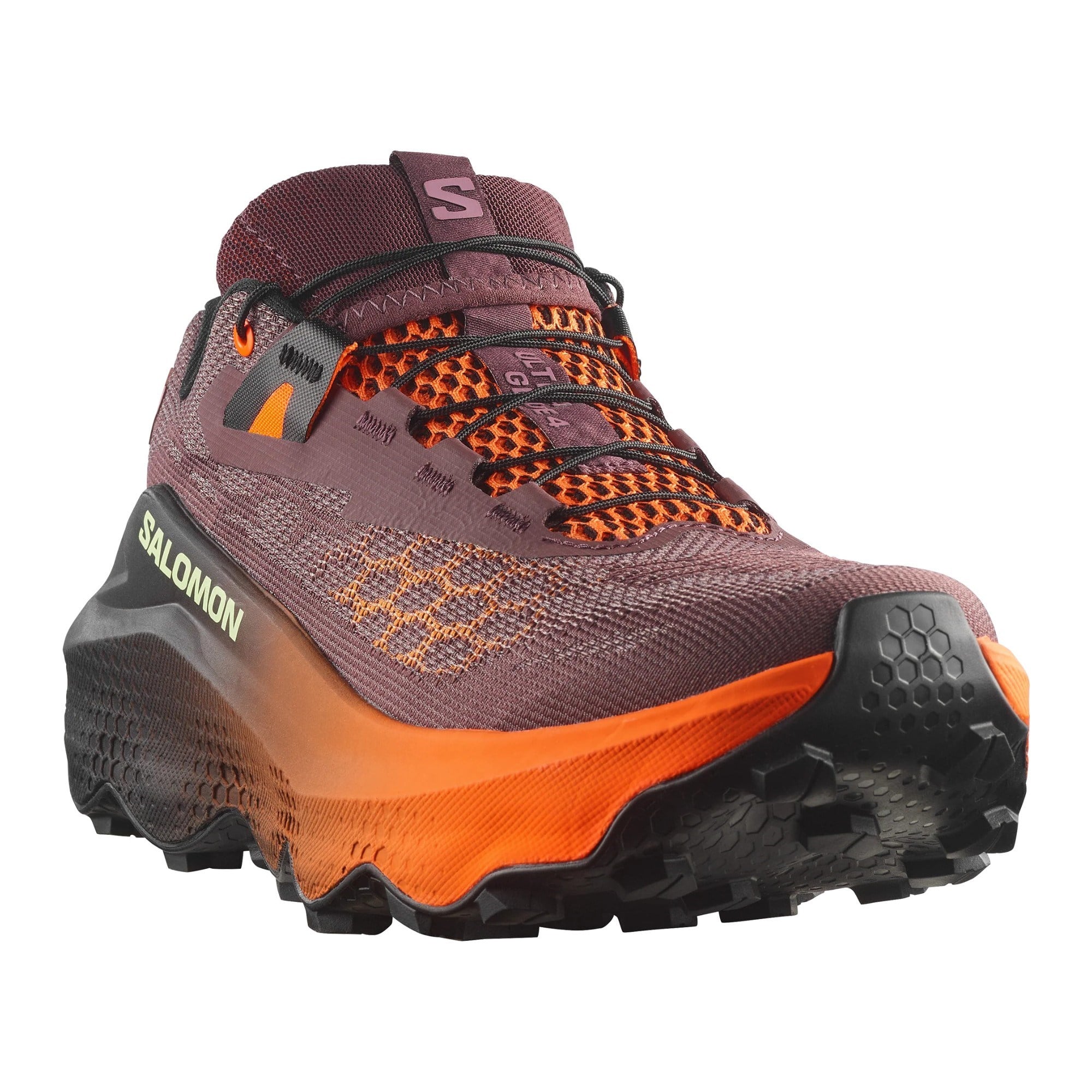 Salomon Ultra Glide 4 - Womens Trail Running Shoes - Huckleberry/Black/Red Orange - image 6