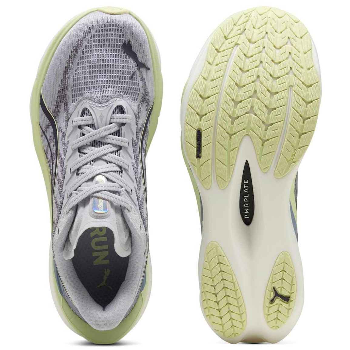 Puma Deviate Nitro 4 - Womens Running Shoes - Vibrant Silver/Apple Spritz
