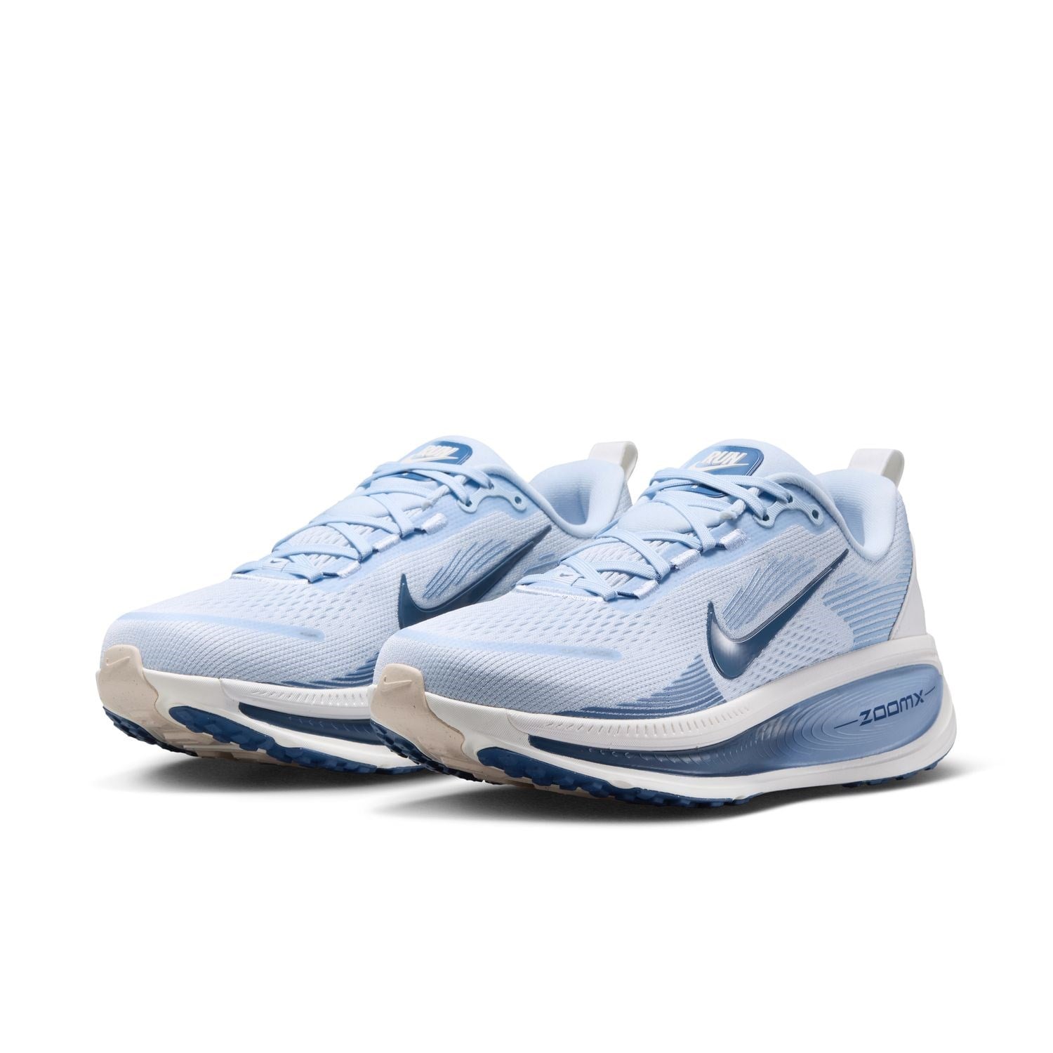 Nike Vomero 18 - Womens Running Shoes - Hydrogen Blue/Mystic Navy-Aluminum - image 2
