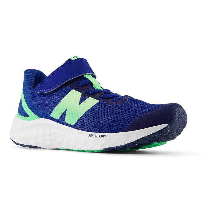 New Balance Fresh Foam Arishi v4 Velcro - Kids Running Shoes - Galaxy Blue/Lime - image 2