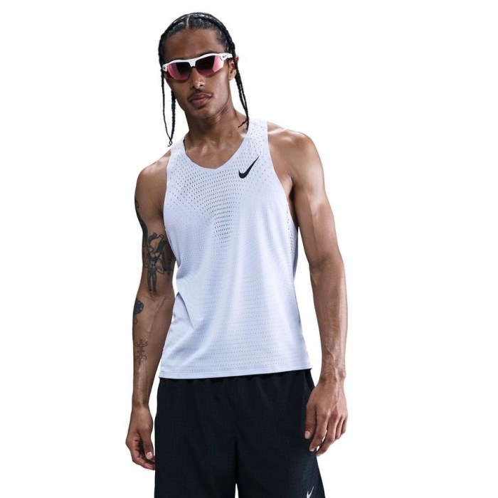 Nike Aeroswift Dri-Fit ADV Mens Running Singlet - Ghost/Black
