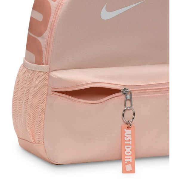Nike Brasilia JDI Kids Mini Backpack Bag - Washed Coral/Apricot Agate/Summit White