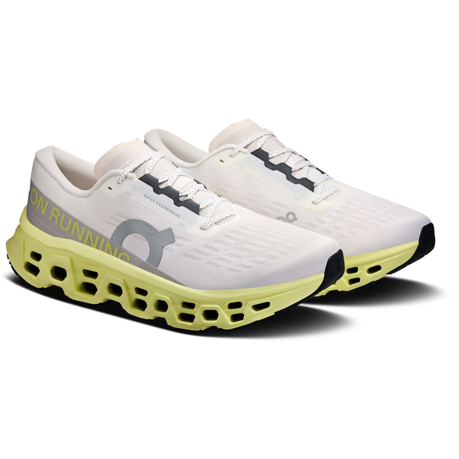 On Cloudmonster 3 - Mens Running Shoes - Ivory/Limelight - image 6