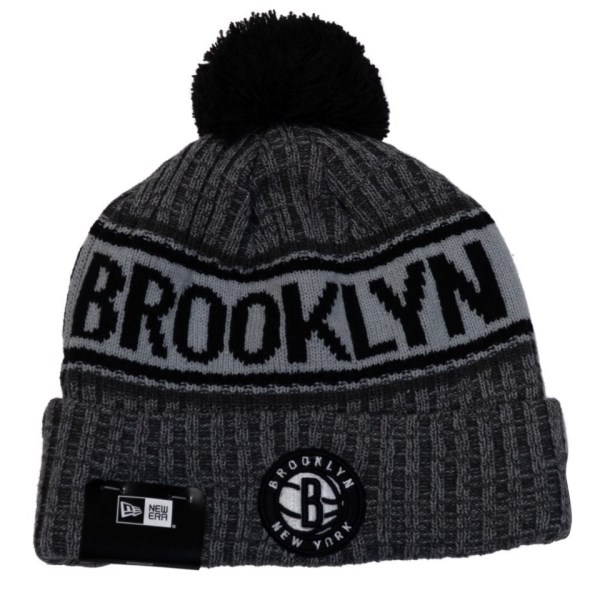 New Era Brooklyn Nets Knit Medium Basketball Beanie - Brooklyn Nets