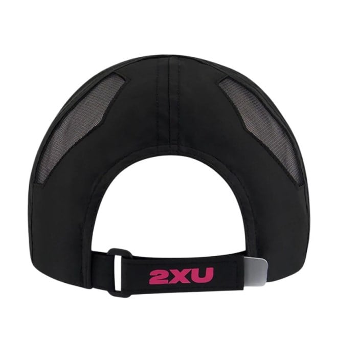 2XU Running Cap - Black/Fuchsia