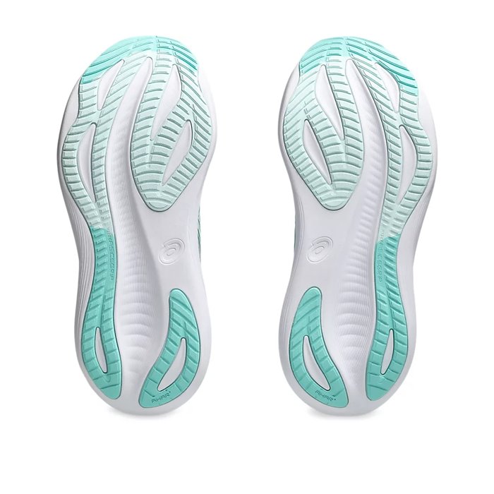 Asics Gel Nimbus 27 - Womens Running Shoes - Piedmont Grey/Illuminate Mint